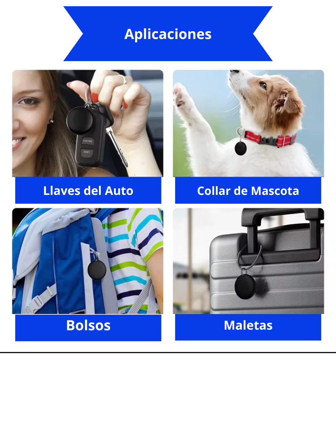 Pack Duo- 2 Localizadores Inteligente + Llaveros de Regalo